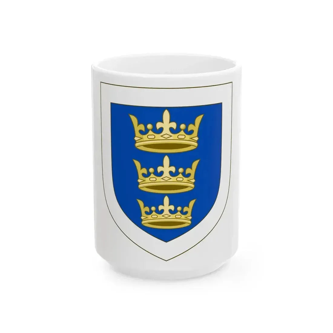 Coat of arms of the Lordship of Ireland - White Coffee Mug 15oz - Go Mug Yourself