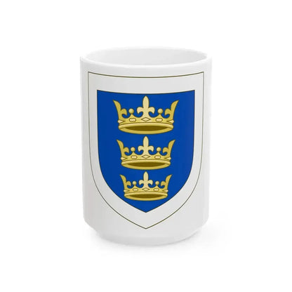 Coat of arms of the Lordship of Ireland - White Coffee Mug 15oz - Go Mug Yourself