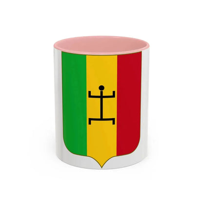 Coat of arms of the Mali Federation - Accent Coffee Mug 11oz Pink - Go Mug Yourself