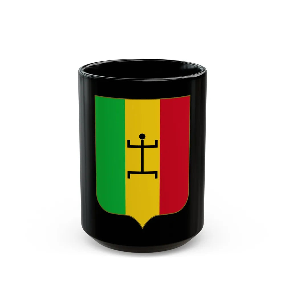 Coat of arms of the Mali Federation - Black Coffee Mug-15oz-Go Mug Yourself