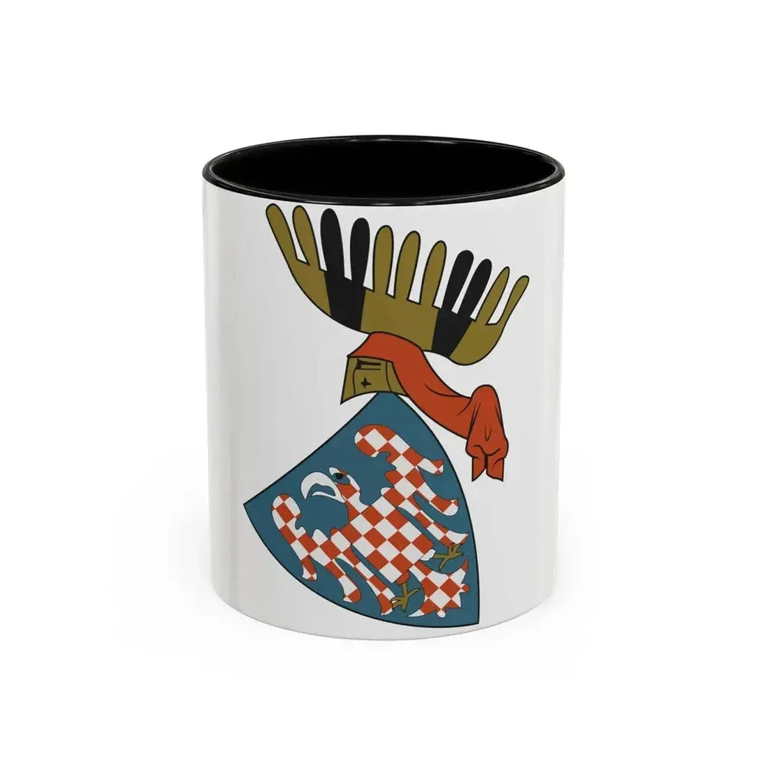 Coat of arms of the Margraviate of Moravia (Wenceslaus II) - Accent Coffee Mug 11oz Black - Go Mug Yourself