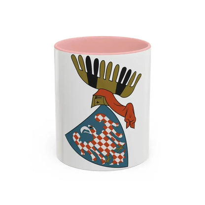 Coat of arms of the Margraviate of Moravia (Wenceslaus II) - Accent Coffee Mug 11oz Pink - Go Mug Yourself