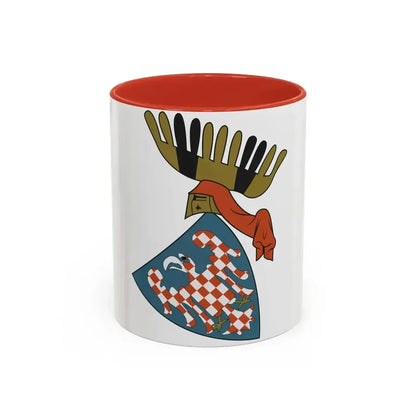 Coat of arms of the Margraviate of Moravia (Wenceslaus II) - Accent Coffee Mug 11oz Red - Go Mug Yourself