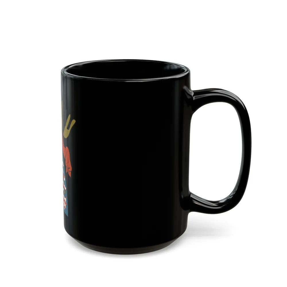 Coat of arms of the Margraviate of Moravia (Wenceslaus II) - Black Coffee Mug-Go Mug Yourself