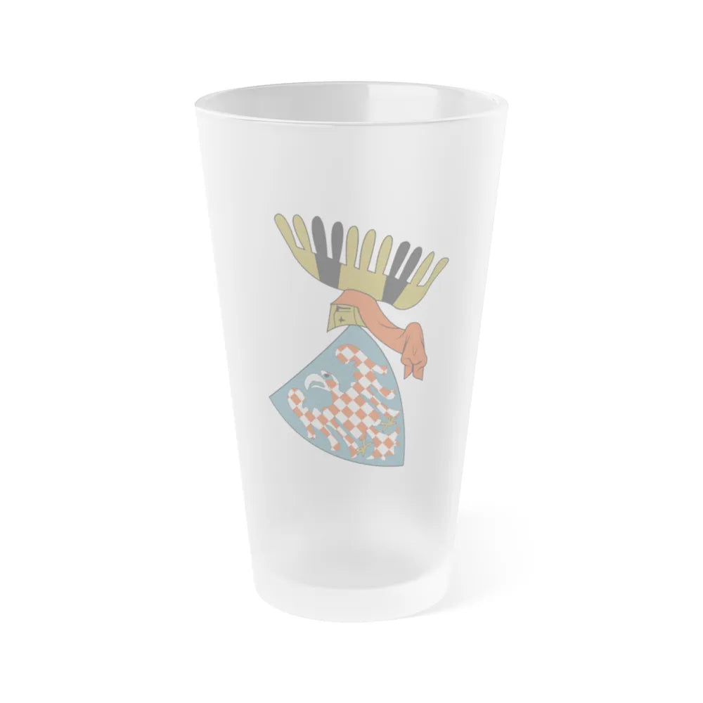 Coat of arms of the Margraviate of Moravia (Wenceslaus II) - Frosted Pint Glass 16oz-16oz-Frosted-Go Mug Yourself