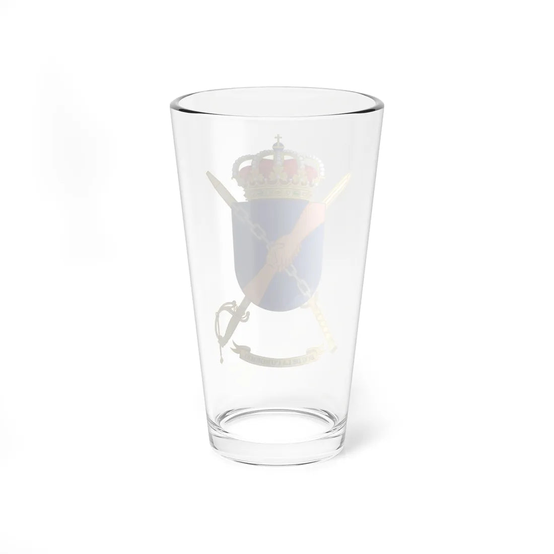 Coat of Arms of the Melilla General Command Headquarters Battalion (Spain) (Coat of Arms) Pint Glass 16oz - Go Mug Yourself