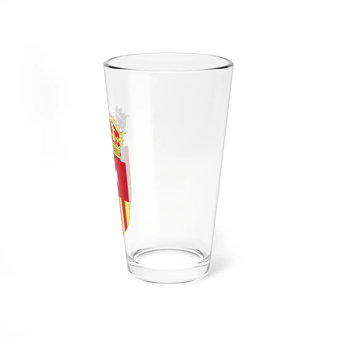 Coat of Arms of the Mercedarians Heraldry of the Former Crown of Aragon Territories (Spain) (Coat of Arms) Pint Glass 16oz - Go Mug Yourself