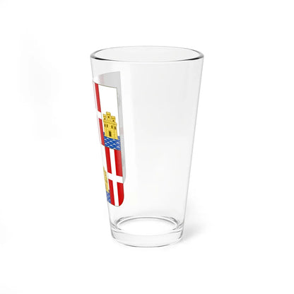 Coat of Arms of the Metropolitan city of Cagliari (Italy) (Coat of Arms) Pint Glass 16oz - Go Mug Yourself