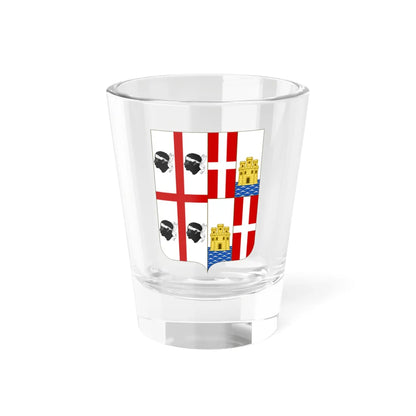 Coat of Arms of the Metropolitan city of Cagliari (Italy) (Coat of Arms) Shot Glass 1.5oz 1.5oz - Go Mug Yourself