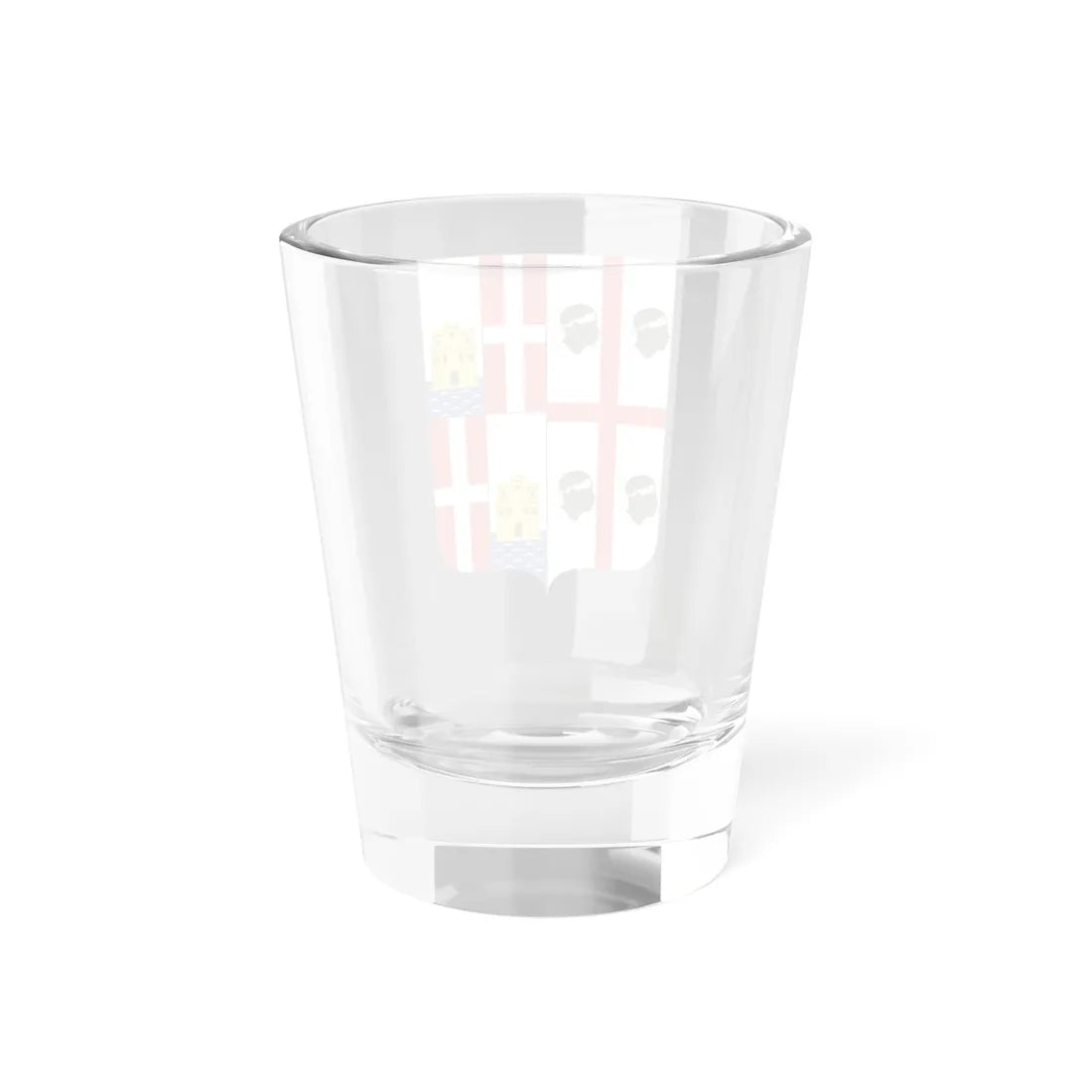 Coat of Arms of the Metropolitan city of Cagliari (Italy) (Coat of Arms) Shot Glass 1.5oz - Go Mug Yourself
