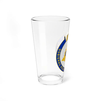 Coat of arms of the Metropolitan Region Government Chile (Chile) (Coat of Arms) Pint Glass 16oz - Go Mug Yourself