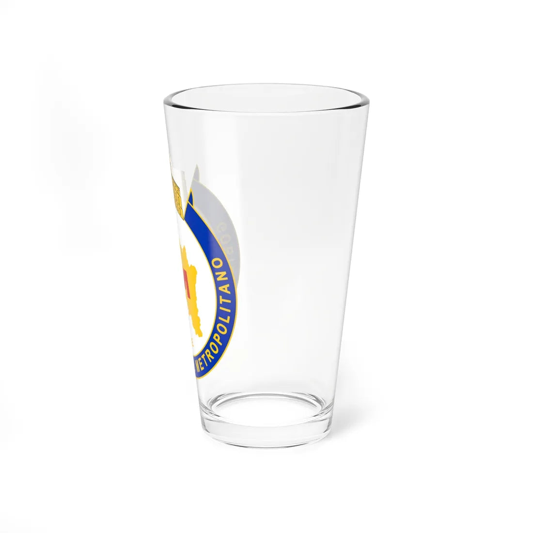 Coat of arms of the Metropolitan Region Government Chile (Chile) (Coat of Arms) Pint Glass 16oz - Go Mug Yourself