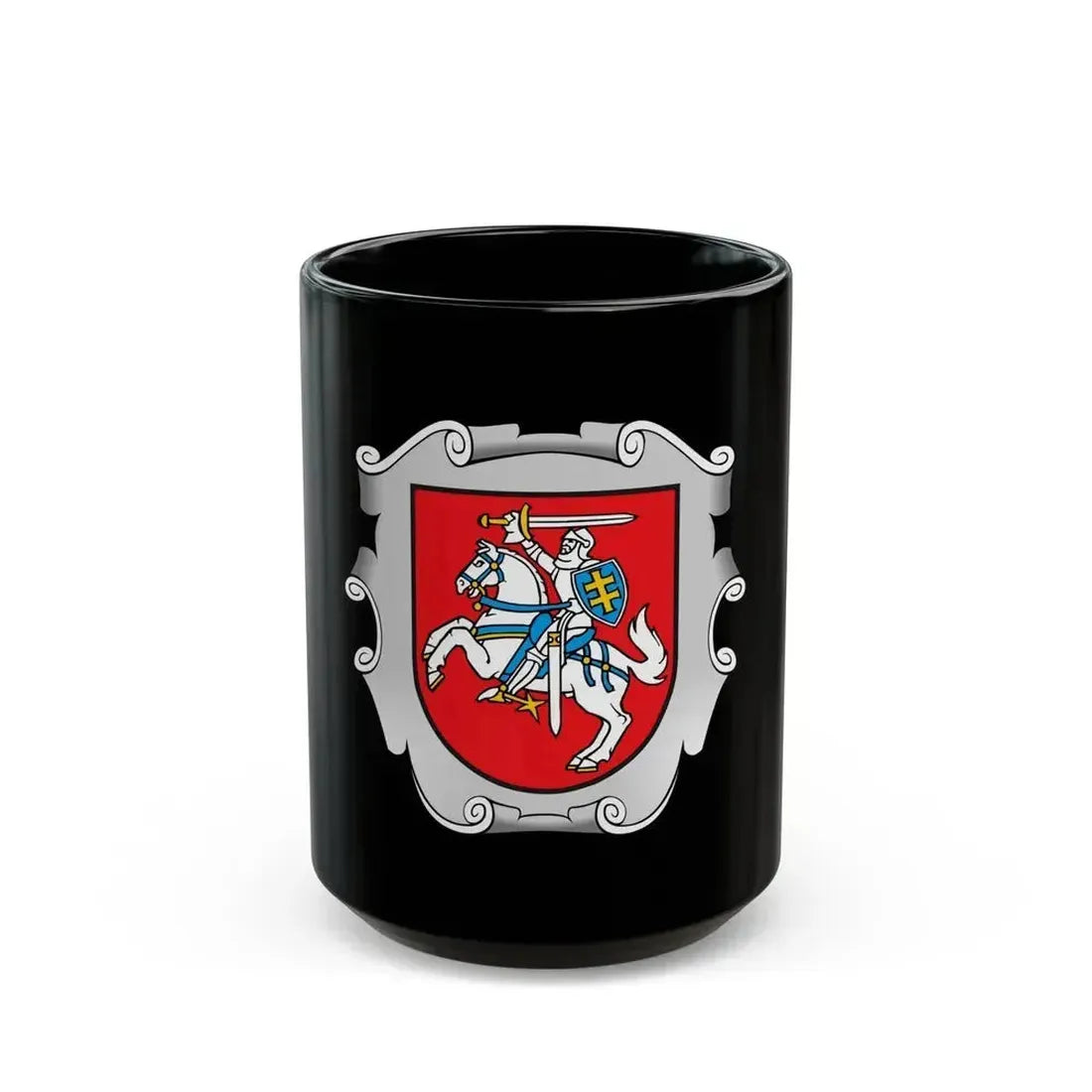 Coat of arms of the Ministry of the Interior of Lithuania - Black Coffee Mug 15oz - Go Mug Yourself