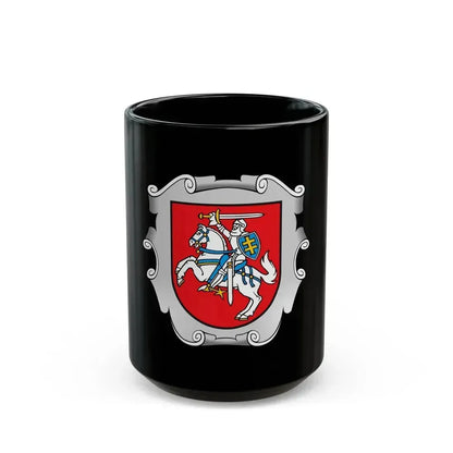 Coat of arms of the Ministry of the Interior of Lithuania - Black Coffee Mug 15oz - Go Mug Yourself
