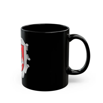 Coat of arms of the Ministry of the Interior of Lithuania - Black Coffee Mug-Go Mug Yourself