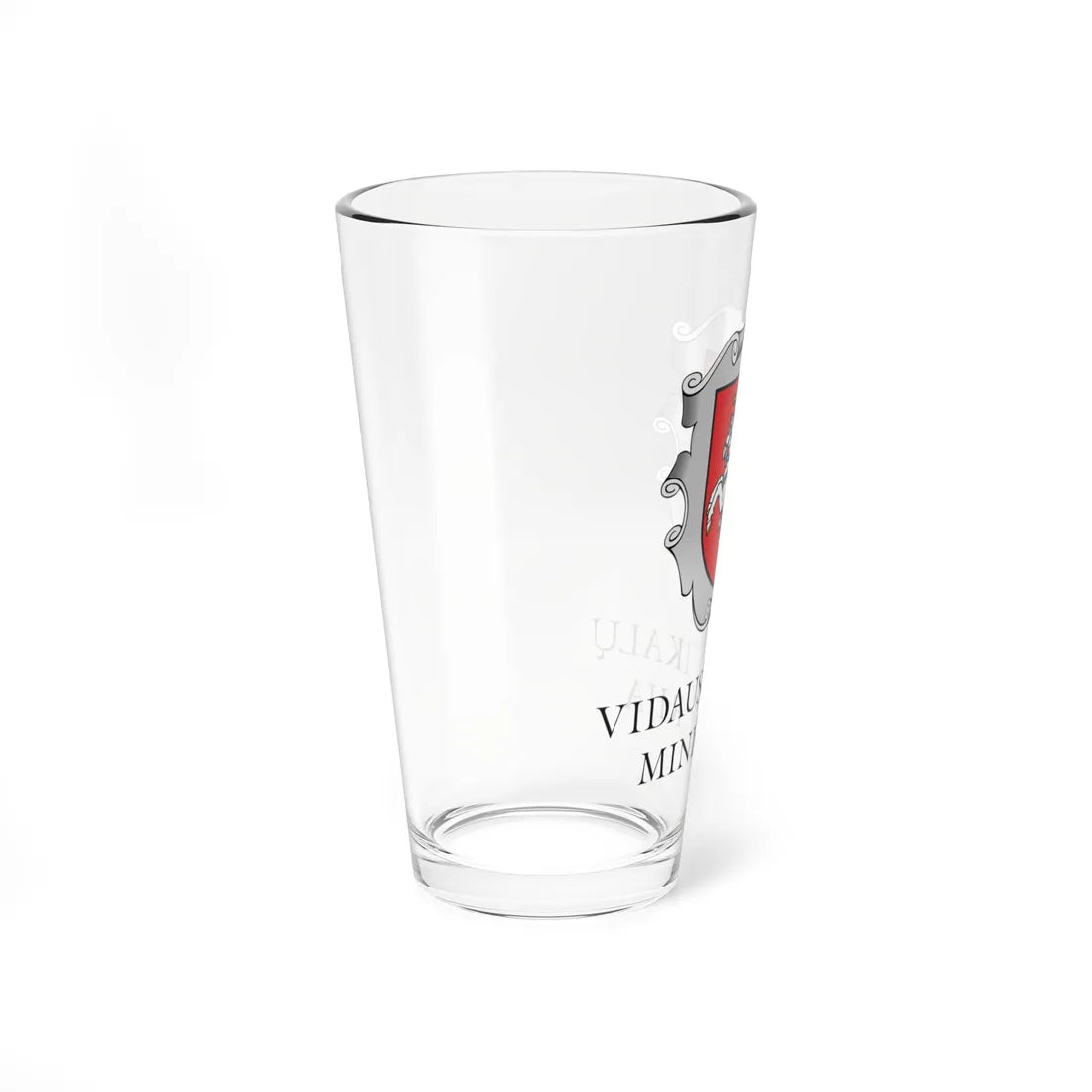 Coat of arms of the Ministry of the Interior of Lithuania (Lithuania) (Coat of Arms) Pint Glass 16oz - Go Mug Yourself