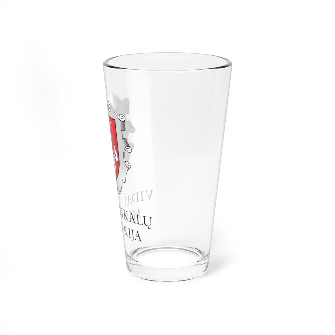 Coat of arms of the Ministry of the Interior of Lithuania (Lithuania) (Coat of Arms) Pint Glass 16oz - Go Mug Yourself