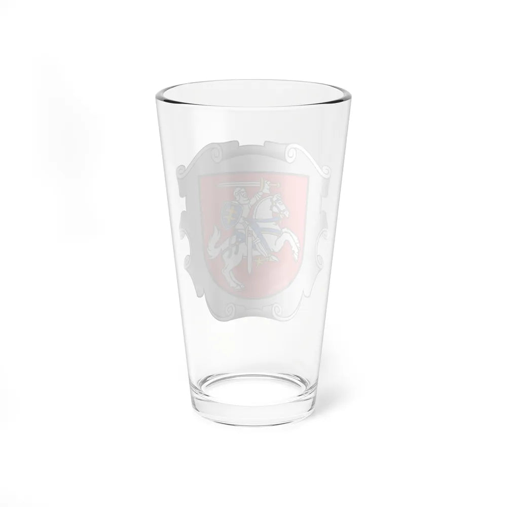 Coat of arms of the Ministry of the Interior of Lithuania - Pint Glass 16oz-Go Mug Yourself