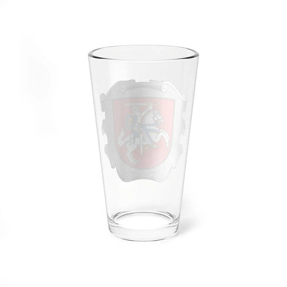 Coat of arms of the Ministry of the Interior of Lithuania - Pint Glass 16oz-Go Mug Yourself