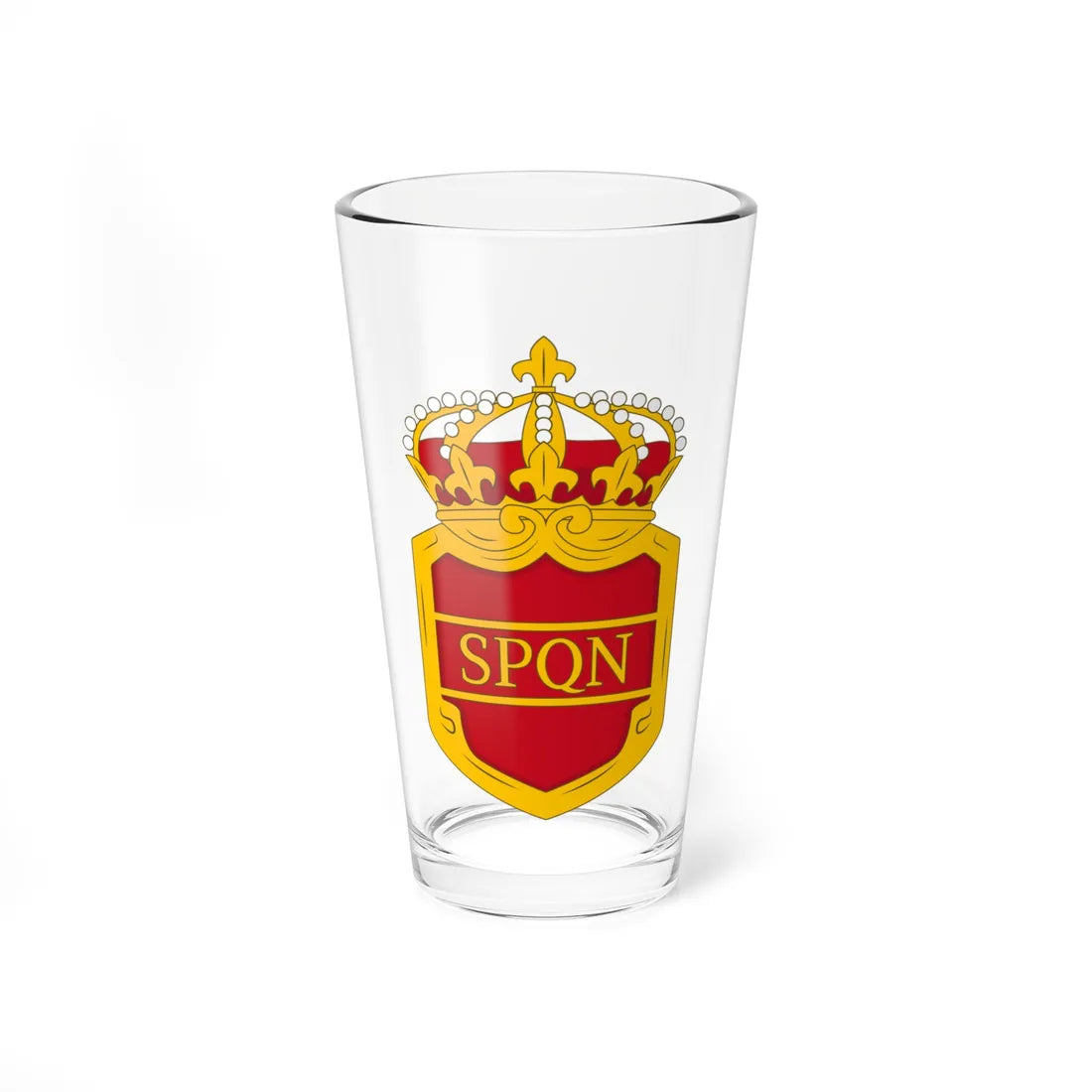 Coat of arms of the Most Serene Republican Monarchy of Naples (Italy) (Coat of Arms) Pint Glass 16oz 16oz - Go Mug Yourself