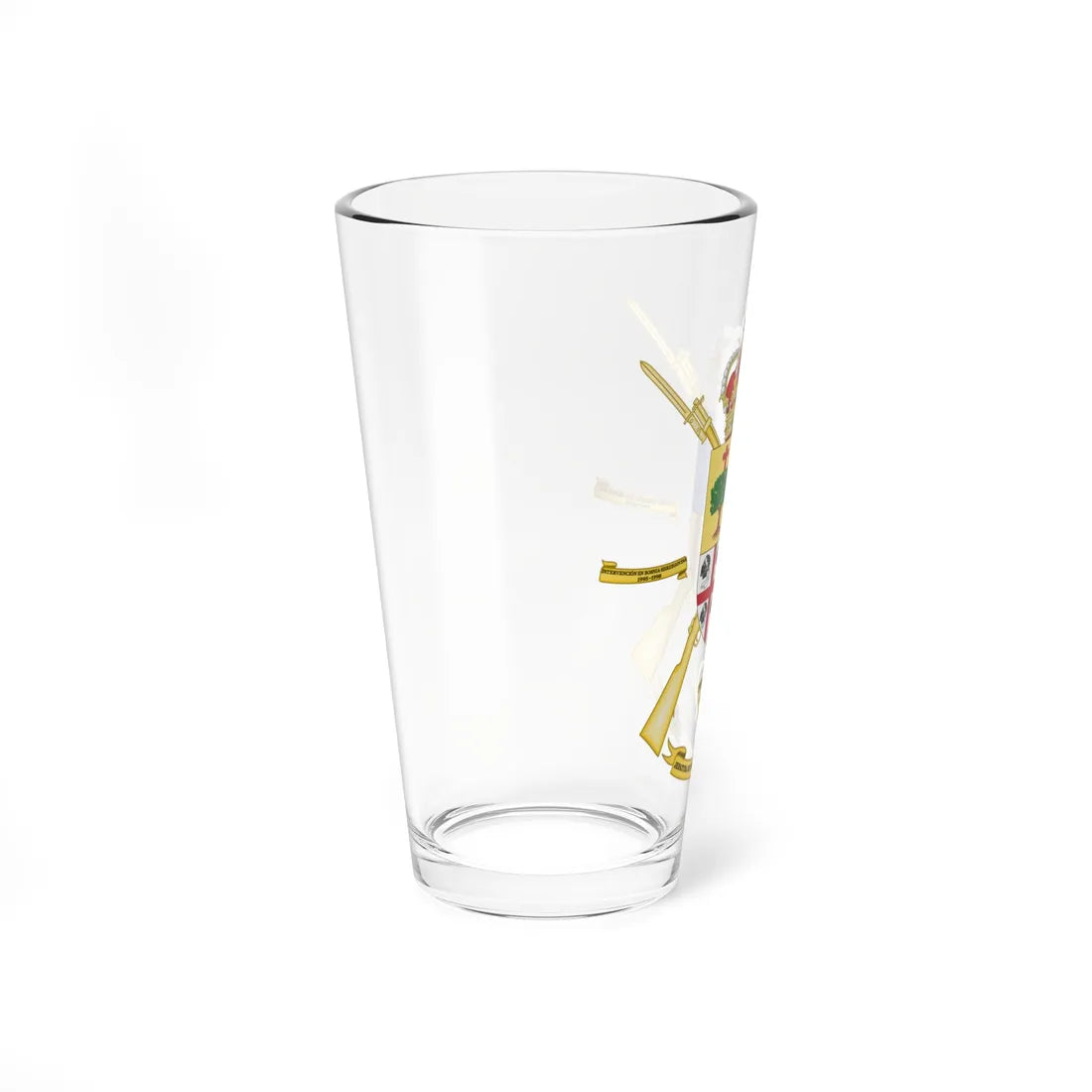 Coat of Arms of the Mountain Troops Command Aragón (Spain) (Coat of Arms) Pint Glass 16oz - Go Mug Yourself