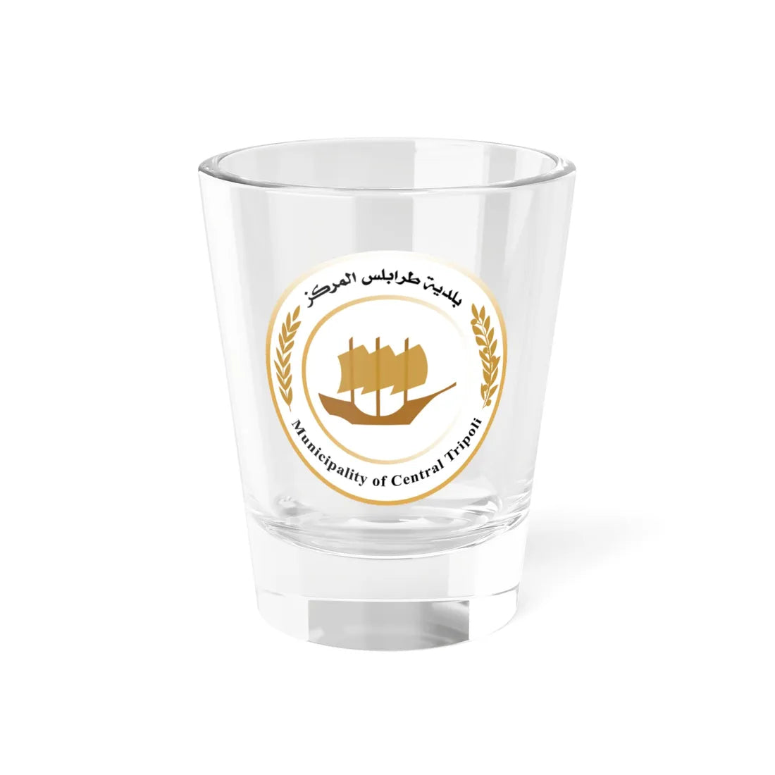 Coat of arms of the Municipality of Central Tripoli (Libya) (Coat of Arms) Shot Glass 1.5oz 1.5oz - Go Mug Yourself