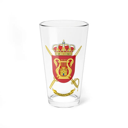 Coat of Arms of the Music Unit 1st Kings Immemorial Infantry Regiment (Spain) (Coat of Arms) Pint Glass 16oz 16oz - Go Mug Yourself