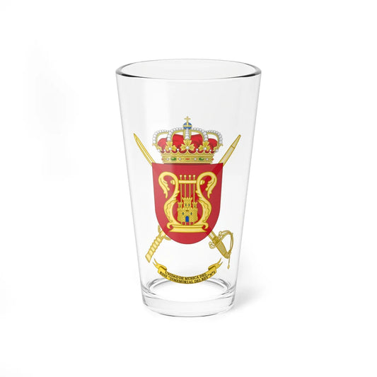 Coat of Arms of the Music Unit 1st Kings Immemorial Infantry Regiment (Spain) (Coat of Arms) Pint Glass 16oz 16oz - Go Mug Yourself