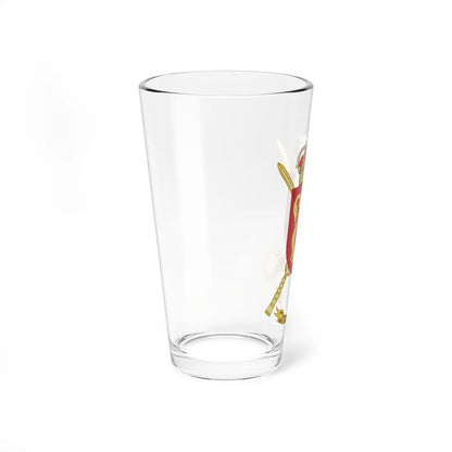 Coat of Arms of the Music Unit 1st Kings Immemorial Infantry Regiment (Spain) (Coat of Arms) Pint Glass 16oz - Go Mug Yourself