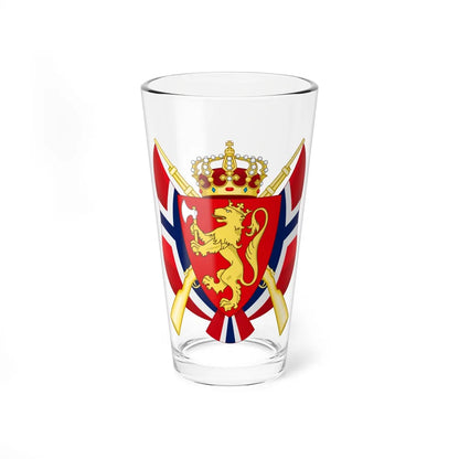 Coat of arms of the National Rifle Association of Norway - Pint Glass 16oz-16oz-Go Mug Yourself