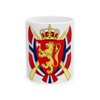 Coat of arms of the National Rifle Association of Norway - White Coffee Mug 11oz - Go Mug Yourself