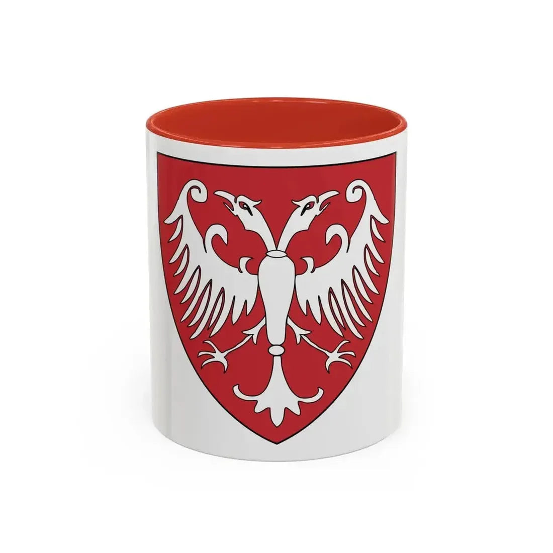 Coat of arms of the Nemanic Dynasty - Accent Coffee Mug 11oz Red - Go Mug Yourself