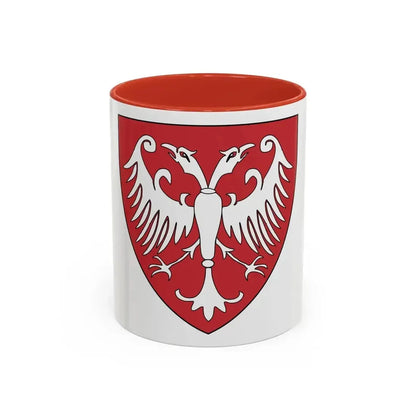 Coat of arms of the Nemanic Dynasty - Accent Coffee Mug 11oz Red - Go Mug Yourself
