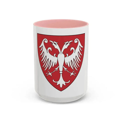 Coat of arms of the Nemanic Dynasty - Accent Coffee Mug 15oz Pink - Go Mug Yourself
