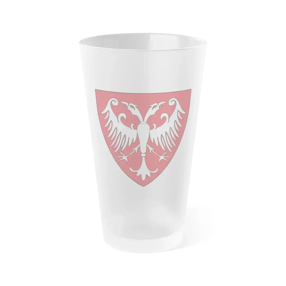 Coat of arms of the Nemanic Dynasty - Frosted Pint Glass 16oz Default Title - Go Mug Yourself