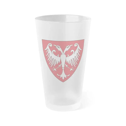 Coat of arms of the Nemanic Dynasty - Frosted Pint Glass 16oz Default Title - Go Mug Yourself