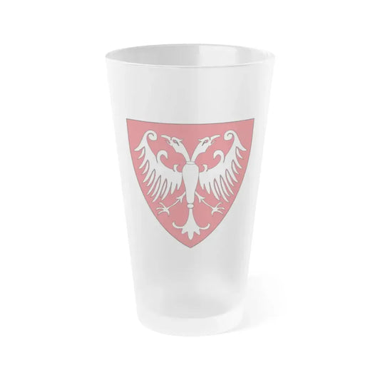 Coat of arms of the Nemanic Dynasty - Frosted Pint Glass 16oz Default Title - Go Mug Yourself