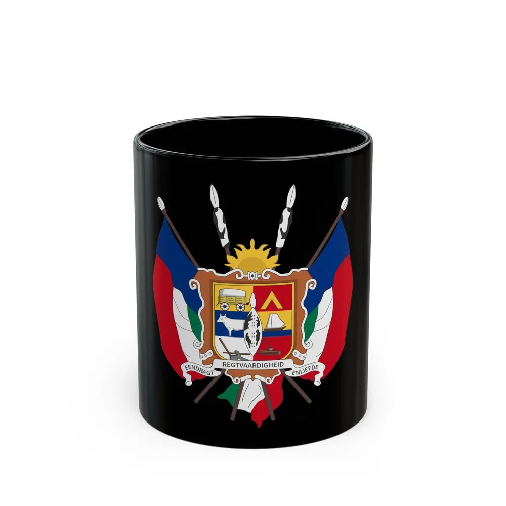 Coat of arms of the Nieuwe Republiek - Black Coffee Mug-11oz-Go Mug Yourself