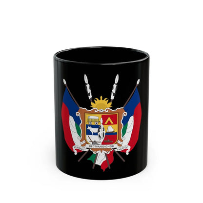 Coat of arms of the Nieuwe Republiek - Black Coffee Mug-11oz-Go Mug Yourself