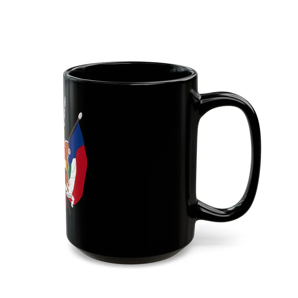 Coat of arms of the Nieuwe Republiek - Black Coffee Mug-Go Mug Yourself