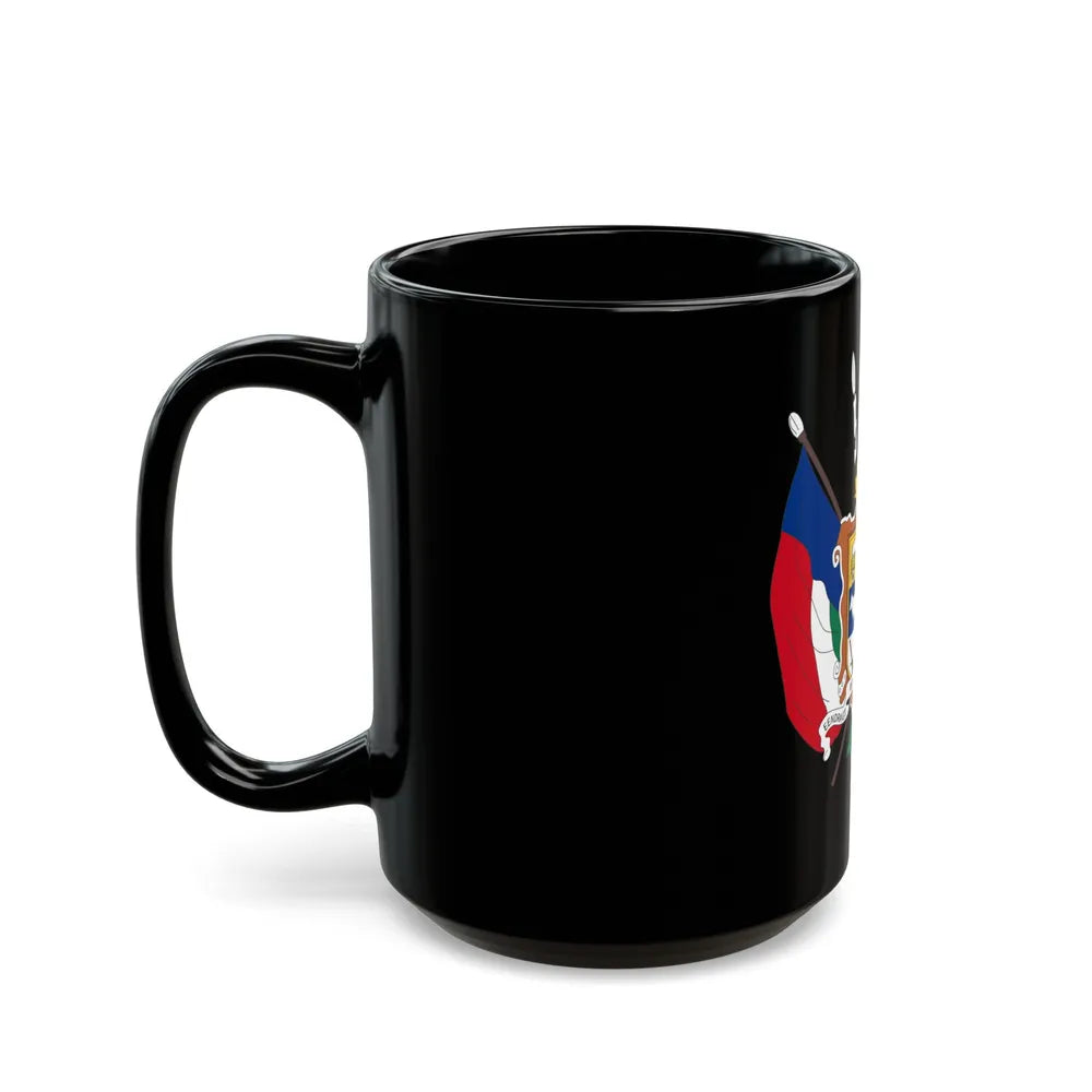 Coat of arms of the Nieuwe Republiek - Black Coffee Mug-Go Mug Yourself