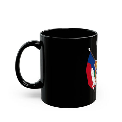 Coat of arms of the Nieuwe Republiek - Black Coffee Mug-Go Mug Yourself