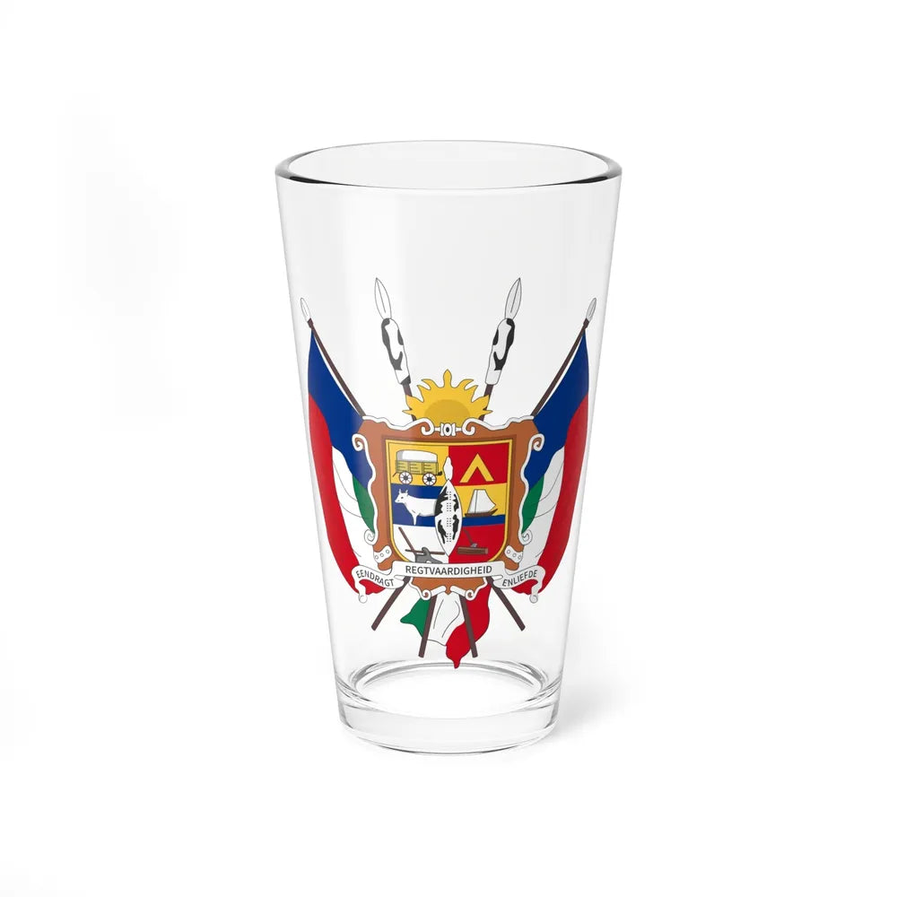 Coat of arms of the Nieuwe Republiek - Pint Glass 16oz-16oz-Go Mug Yourself