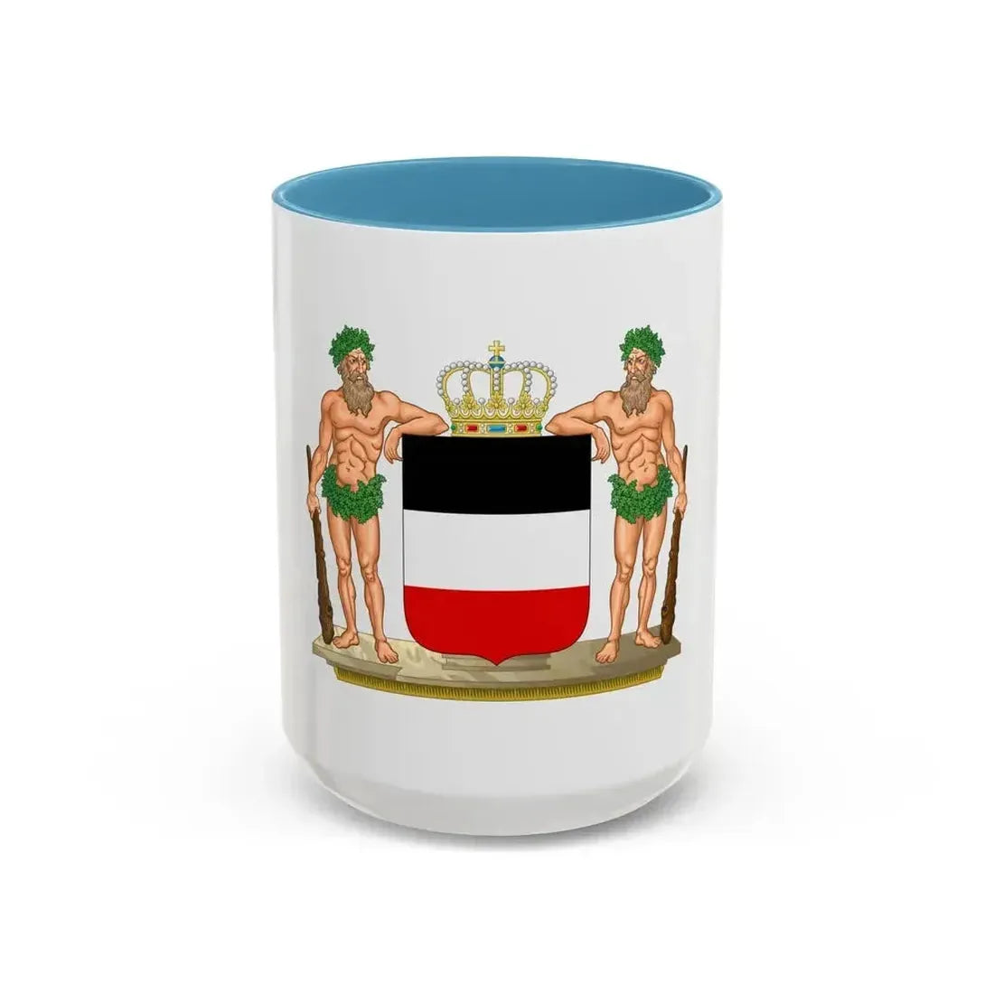 Coat of arms of the North German Confederation - Accent Coffee Mug 15oz Light Blue - Go Mug Yourself