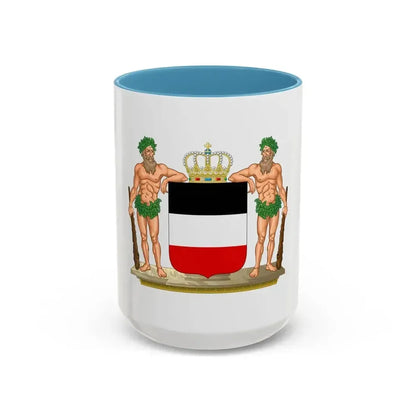 Coat of arms of the North German Confederation - Accent Coffee Mug 15oz Light Blue - Go Mug Yourself