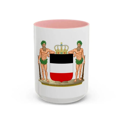 Coat of arms of the North German Confederation - Accent Coffee Mug 15oz Pink - Go Mug Yourself