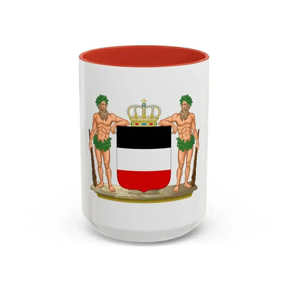 Coat of arms of the North German Confederation - Accent Coffee Mug 15oz Red - Go Mug Yourself