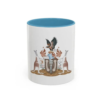 Coat of arms of the Northern Territory - Accent Coffee Mug 11oz Light Blue - Go Mug Yourself