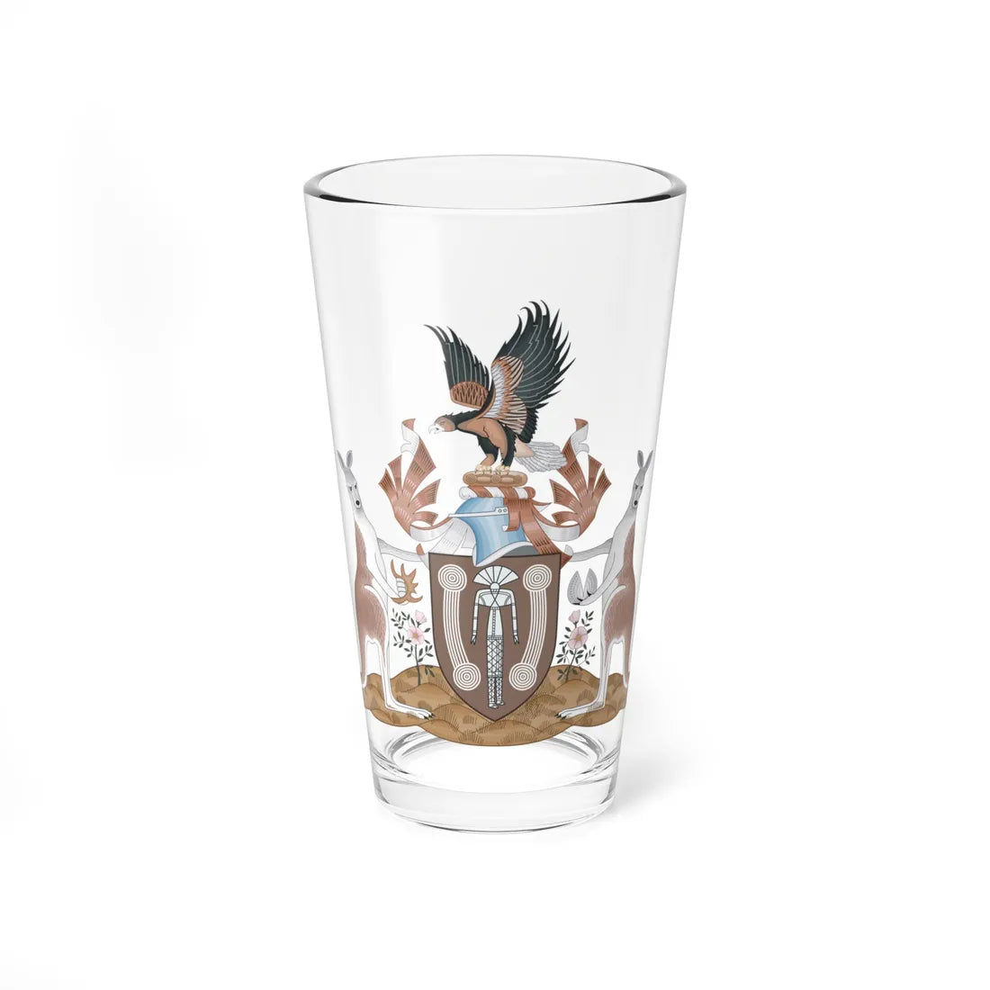 Coat of arms of the Northern Territory (Australia) (Coat of Arms) Pint Glass 16oz 16oz - Go Mug Yourself
