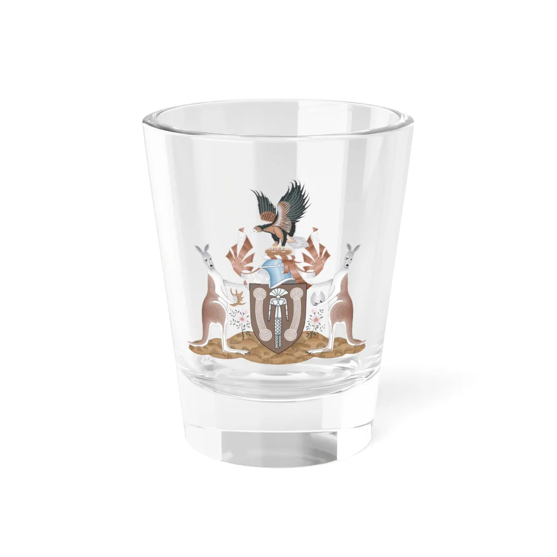 Coat of arms of the Northern Territory (Australia) (Coat of Arms) Shot Glass 1.5oz 1.5oz - Go Mug Yourself